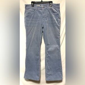 Anthropologie Pilcro Light Blue Corduroy Straight Leg Pants